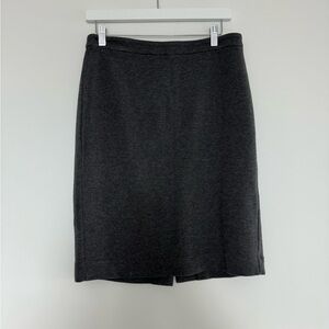 Banana Republic Dark Grey Ribbed Pencil Skirt